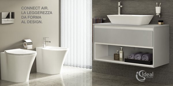 Promozione Ideal Standard - Sconto del 20% sul mobile bagno Connect Air acquistandolo insieme al lavabo