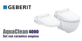 Vaso-Bidet Geberit AquaClean 4000 con set in ceramica sospesa