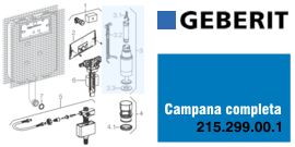 Ricambio campana completa Geberit