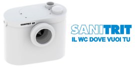 Trituratore Sanitrit Up per WC in ceramica