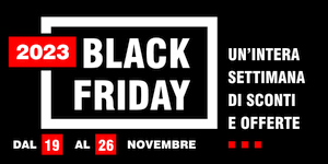 Black Friday 2020, Promo Week dal 23 al 28 novembre
