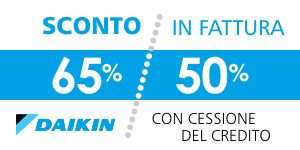 Daikin Ecobonus, sconto in fattura del 65% o del 50% acquistando i climatizzatori Daikin presso la Termoidraulica Coico di Roma con installazione e certificazione gratuita a Roma