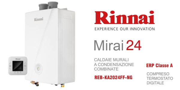 Caldaia a condensazione Rinnai Mirai 24