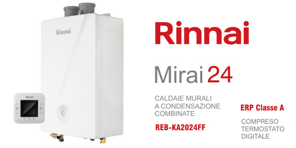 Caldaia a condensazione Rinnai Mirai 24