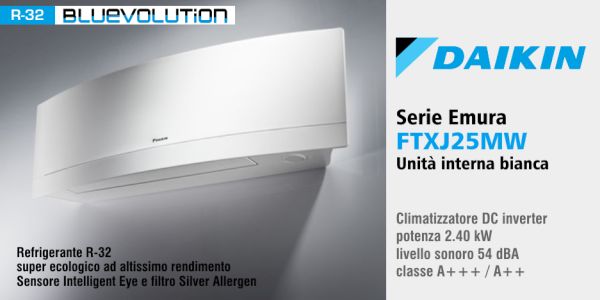 Climatizzatore Daikin Emura FTXJ-35MW unità interna