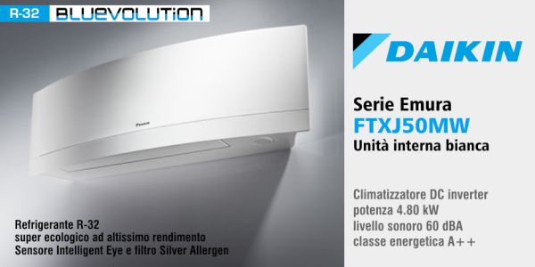 Climatizzatore Daikin Emura FTXJ-50MW unità interna