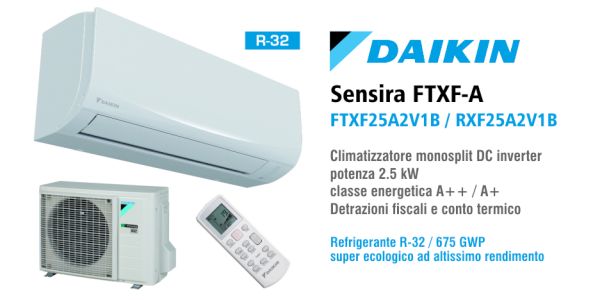 Climatizzatore Daikin Sensira FTXF-25A