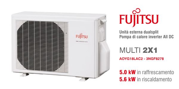 Climatizzatore Fujitsu AOYG18LAC2 multisplit