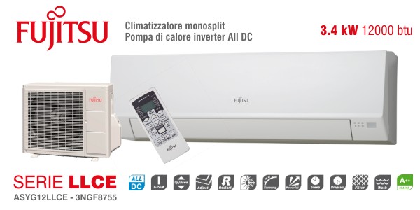 Climatizzatore Fujitsu ASYG12LLCE