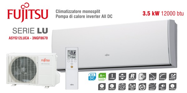 Climatizzatore Fujitsu ASYG12LUCA