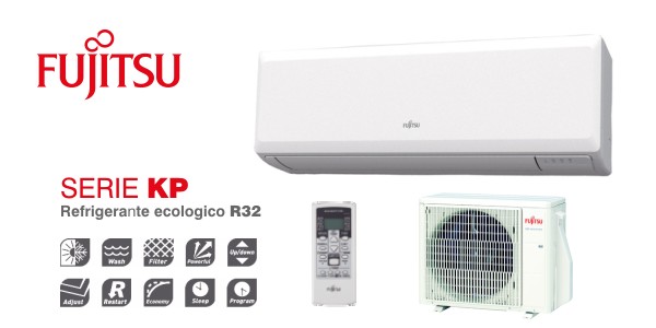 Climatizzatore Fujitsu serie KP monosplit R32