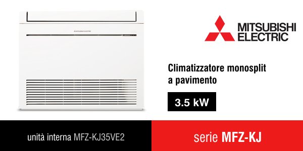 Climatizzatore Mitsubishi Electric unità interna MFZ-KJ35VE2 a pavimento