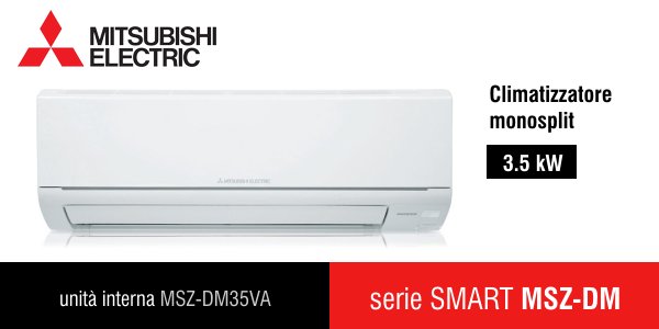 Climatizzatore Mitsubishi Electric unità interna Smart 35