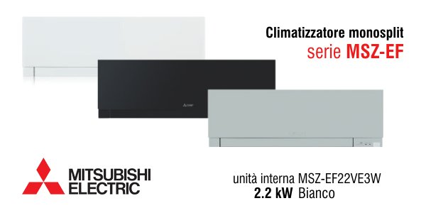 Climatizzatore Mitsubishi Electric unità interna MSZ-EF22VE3W bianco