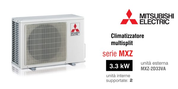 Climatizzatore Mitsubishi Electric unità esterna MXZ-2D33VA dualsplit