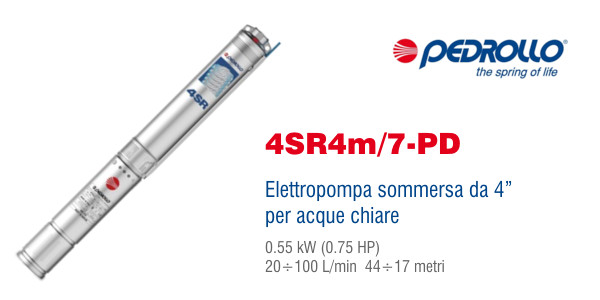 Elettropompa Pedrollo 4SR4m/7-PD