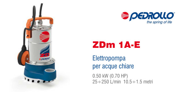 Elettropompa Pedrollo ZDm 1A-E