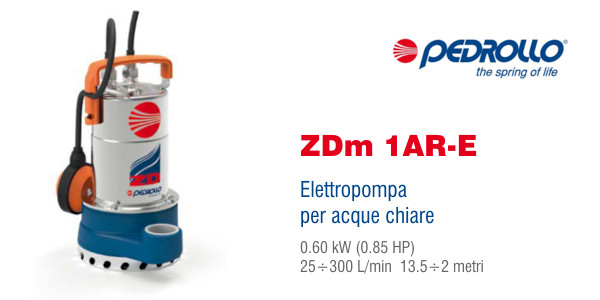 Elettropompa Pedrollo ZDm 1AR-E