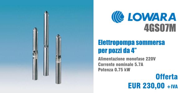 Elettropompa Lowara serie GS