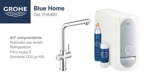 Filtro refrigeratore Grohe Blue Home con rubinetto per lavello in