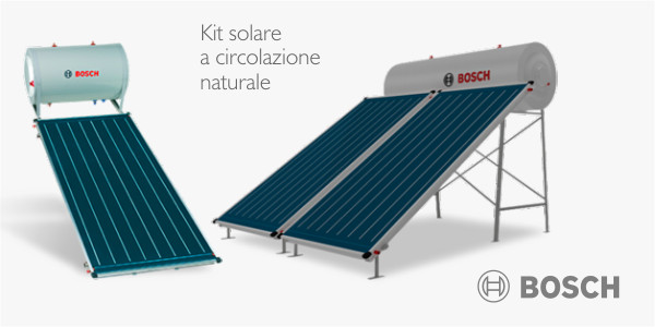 Kit solare Bosch a circolazione naturale