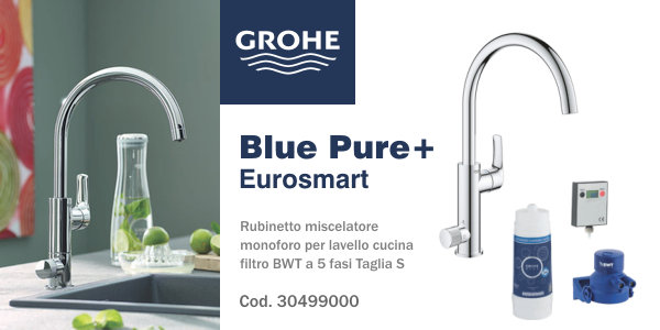 Offerta Grohe Blue Pure+ Eurosmart, rubinetto miscelatore per cucina con filtro acqua ai carboni attivi