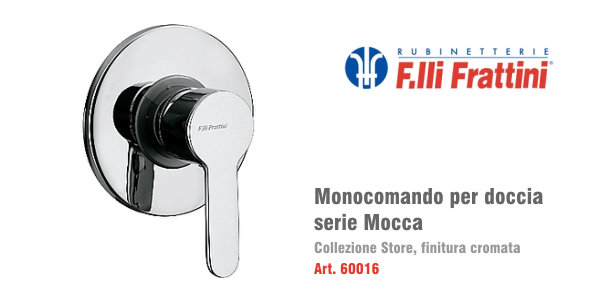 Monocomando doccia da incasso Frattini serie Mocca