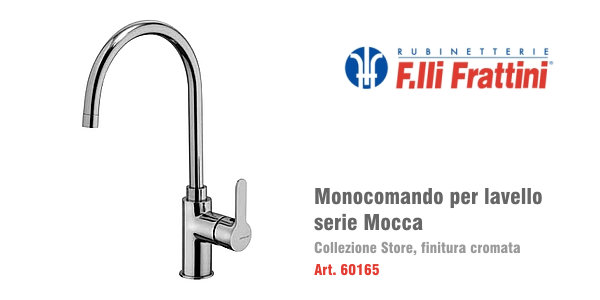 Monocomando lavello Frattini serie Mocca