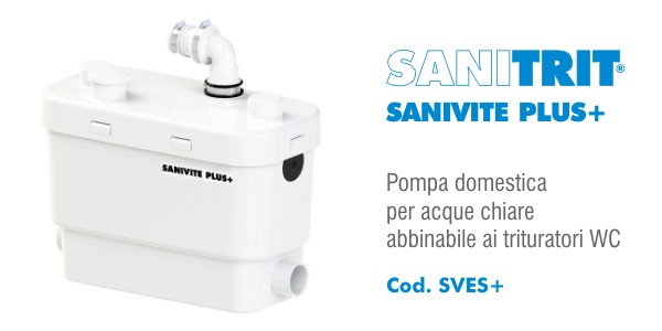 Pompa per acque chiare Sanitrit Sanivite Plus+