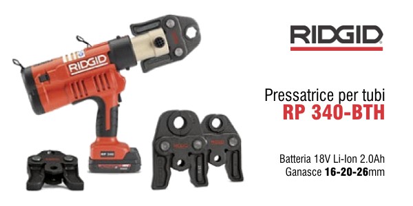 Pressatrice per tubi Ridgid RP 340-B