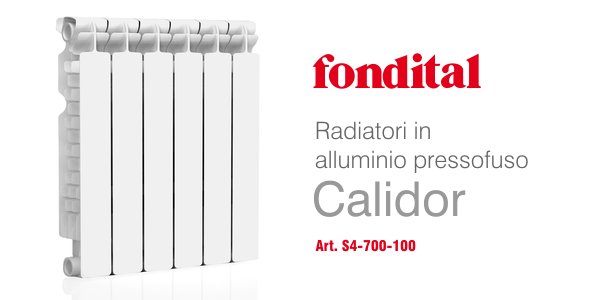 Radiatore in alluminio Fondital Calidor