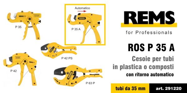 Cesoie per tubi REMS ROS P 35 A