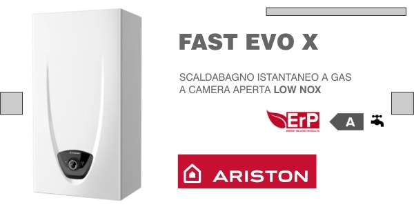 Offerte Ariston, scaldabagni a gas, elettrici ed ibridi