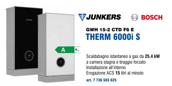 Scaldabagno Junkers Therm 6000i S
