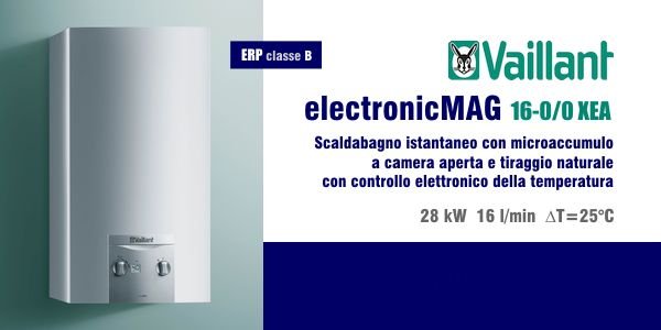 Scaldabagno Vaillant electronicMAG 16-0/0 XEA