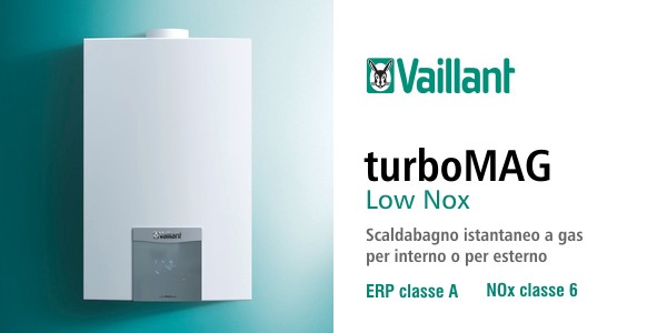 Scaldabagno Vaillant turboMAG plus MAG 155/1-5 RT Low Nox