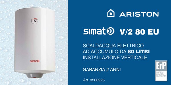 Scaldacqua elettrico Ariston Simat V/2 80 EU