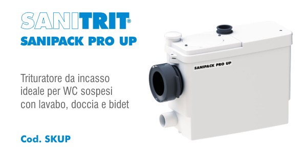 Trituratore da incasso Sanitrit Sanipack Pro Up