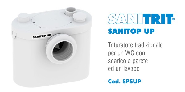 Trituratore per WC Sanitrit Sanitop Up