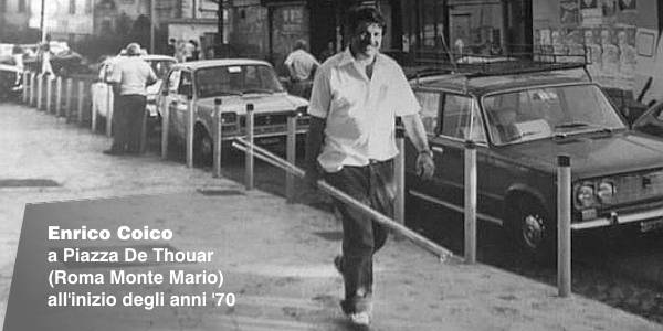 Enrico Coico a Piazza De Thouar all'inizio degli anni '70